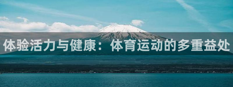 vsport体育在线官网：体验活力与健康：体育运动的多重益处
