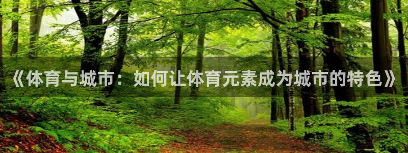 vsport体育在线官网：《体育与城市：如何让体育元素成为城市的特色》